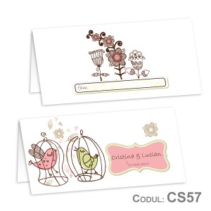 Place Card nunta CS57